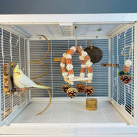 Wooden Parrot Climbing Ladder Toy for Beak and Claw Care