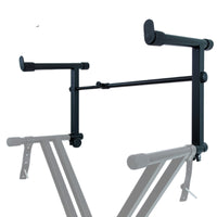 Rubberized End Caps Keyboard Stand Riser Matte Finish Cross-Style Keyboard Stand Attachment Clamp Mount Music Gear Metal