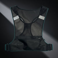 Running Vest Bag Reflective Front Chest Pack Hands Sports Vest with Pocket for Long-Distance Running Training