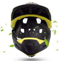 Hard Shell Detachable Chin Guard Helmet Visor-Style Coverage Full-Face Cycling Helmet Streamlined for Children
