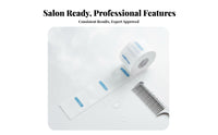 5 Rolls Neck Strips Hygienic Paper Neck Strips Stretchable Haircut for Barbers, Barbershop, Haircutting, Perming