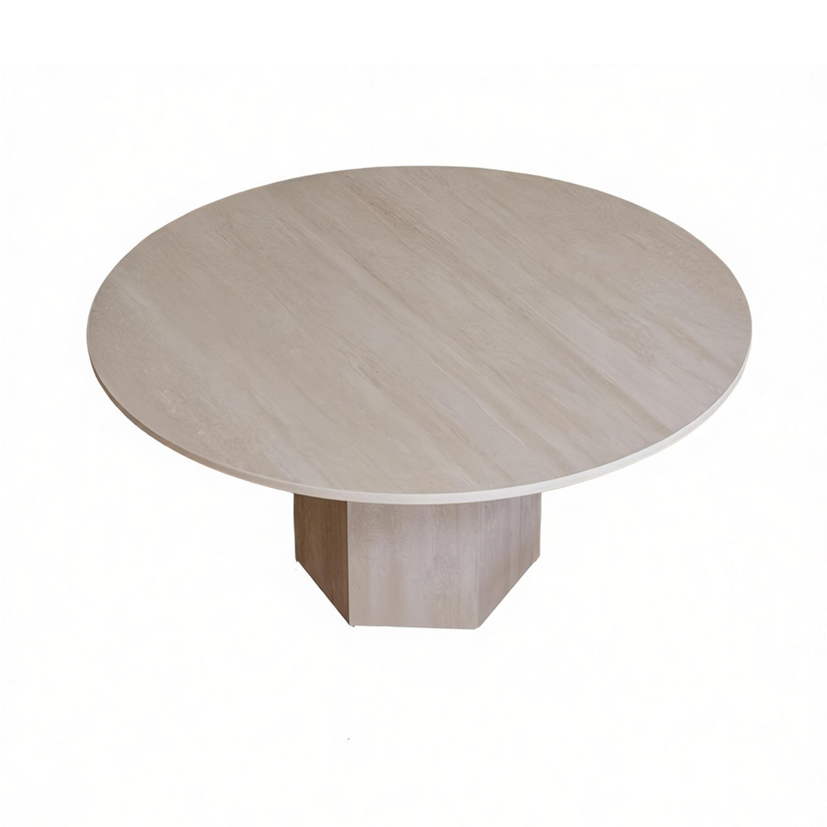 Round Pedestal Table Sintered Stdistinct Top Pedestal Coffee Table French-inspired& Easy to Clean for Families with Children