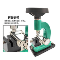 Watch Repair Tool: Multi-functional Case Press with 31-piece Die Set