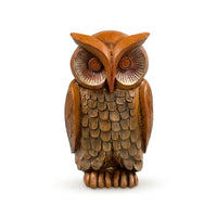 Owl Figurine Resin Owl Statue Rustic for Shelf, Desk, Home Decorators