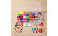 Beginner-Friendly Rubber Band Bracelet Kit Elastic Bracelet Making Kit with Loom Allall-Inclusive Toy Vibrant for Children, Beginners, Crafters, Home, Classroom