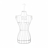 Long-Lasting Wrought Iron Torso Hanger Easy to Dress Half Body Display Hanger Rust-Resistant for Clothing Shop, Boutique