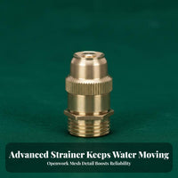 High Atomization Mist Adjustable Brass Nozzle Built-in Filter Head Sprayer Long-Lasting for Gardeners, DIY Enthusiasts, Garden, Greenhouse