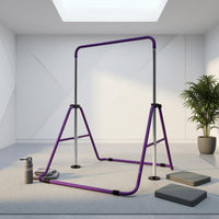 Floor Standing Gymnastics Bar Foldable Adjustable Gymnastics Bar Space Saving