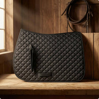 Horse Saddle Pad Rounded Corners Quilted Saddle Pad Breathable Quilted