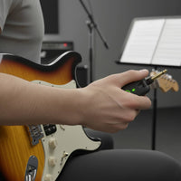 Rechargeable Wireless Guitar Transmitter Receiver USB-C Connector Charging Guitar Wireless Transmitter 7 Channels Music Accessory Anti-Interference for Bass Players, Stage, Rehearsal, Home Studio