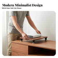 Accessible Storage Audio Equipment Stand Easy Assembly Multi-Tier Audio Rack Space Saving Design Multi-Tier Audio Stand Stable Feet for Audiophiles, Home Theater, Living Room, Study, Office