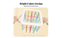 Early Learning Elastic Band Shape Sorter Hand-Eye Coordination Color Shape Sorting Cube Spatial Reasoning for Babies