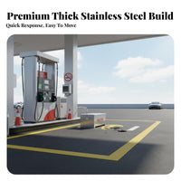 Fire Fighting Sandbox Thickened Stainless Steel Sand Bin Rust-Resistant Fire Sand Storage Box for Industrial Workers, Oil Depots Plants, Schools