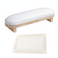 Manicure Arm Rest Pillow Waterproof PU Leather Manicure Cushion Memory Foam Core Nail Art Hand Rest for Home Use