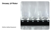 3D Wave Effect Light Atmosphere Generation Dynamic Water Wave Light Display Dimmable Dynamic Wave Light for Party Hosts, Homeowners, KTV, Bar
