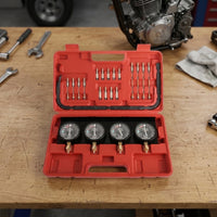 Vacuum Carburetor Synchronizer with Dial Gauges Precision Carb Synchronizer Adjustment Tool Kit Analog Synchronization Balancer Gauge Portable for Mechanics