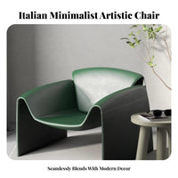 Minimalist Design M-Shaped Armchair Sculptural Form Accent Chair Easy to Maintain Indoor Furniture Ergonomic Design for Interior Designers, Apartment Dwellers, Living Room, Lounge, Reading Nook, Bedroom