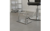 Salon Chair Footrest Stainless Steel Barber Chair Footrest Floor Standing Foot Support for Barbershop