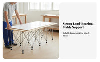 Foldable Radiating Leg Table Base Foldable Radiating Leg Workbench Stand Folding Design Portable Work Table Legs for Woodworkers, DIY Enthusiasts