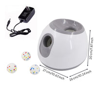 ABS Plastic Pet Ball Thrower Machine Rounded Body Interactive Fetch Launcher