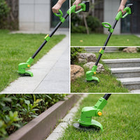 Lightweight Cordless String Trimmer Adjustable String Trimmer with Battery Rechargeable Lawn Edger Easy to Use for Homeowners, Yard