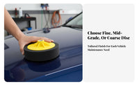fastener and Loop Fastener Wavy-Faced Polisher Disc Machine cleanable Polishing disc Reusable Buffing Wheel Highly Absorbent for auto Detailers, Auto aficionados, auto shop Technicians, Vehicle Waxing, Paint Correction, Garage