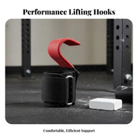 Weightlifting Hook Sturdy Duty Lifting Grip Hook Weight Lifting Grips Adjustable Fit Wrist Grips Ergonomic Design for Deadlifts