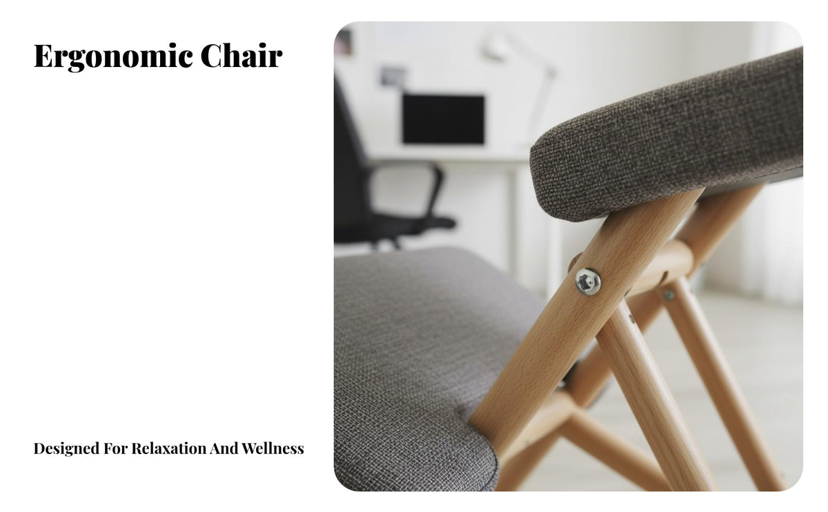 Posture Correction Study Chair Thick Padded Cushion Posture Correction Chair Comfortable Cushions Adjustable Kneeling Stool for Children, Adults, Home
