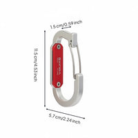 Harness Tool Holder Lightweight Climbing Gear Clip Aircraft-Grade Aluminum Carabiner Gear Clip for High Work