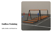 Foldable Multifunctional Agility Ladder Multi-Functional Folding Speed Ladder Portable Kids Hopscotch Training Grid Indoor & Outdoor Use for Physical Education, Home Gym, Backyard