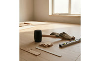 Rubber Mallet with Wood Handle Non-Marring Rubber with Wood Handle Double-Faced Tool for Carpenters, Carpentry