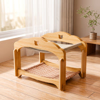 Two-Tier Cat Bed Two-Level Cat Bunk Bed Sturdy Furniture for Living Room