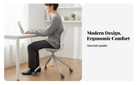 Height Adjustable Caster Base Armchair Modern Minimalist & design Desk Chair 360-Degree rotate Office Furniture effortless Rolling Casters for Home Workers, Students, gaming enthusiasts, Study Room, Bedroom