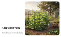 Multi-Purpose Vegetable Support Rack Sturdy Construction Adjustable Plant Support Long-Lasting Garden Trellis Weather-Resistant for Gardeners, Home Growers, Homeowners, Backyard, Greenhouse, Balcony, Patio