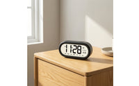 Large Display Bedside Alarm Clock Easy to Read Digital Alarm Clock Compact Quiet for Students, Kids, Bedroom, Nightstand, Dorm Room