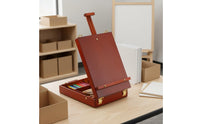 Multiuse Wooden Tabletop Easel Box Folding Sketching Easel Box for Children, Studio