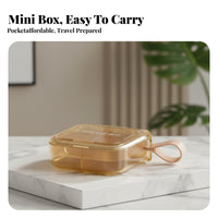 Multi-Compartment Box Portable Medication Container Compact for Gym, Patients