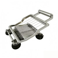 Manual Stainless Steel Food Slicer Suction Cup Feet Manual Fruit Cutter Uniform Slices Kitchen Tool