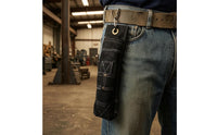 Stitched Seams Soldering Rod Bag Reinforced Soldering Rod Holder Hanging Loop Electrode Pouch Front Pocket for Welders