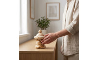 Marble Jar Cylindrical Jar Wider Base Marble