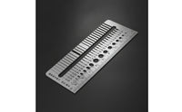 Stainless Steel Clearance Gauge Card Precision Clearance Gauge with Reference Scale Anti-Glare Tool Metric for Maintenance