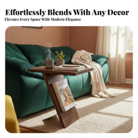 Modern Design Magazine Holder Table Retro aesthetic Z-Shaped Magazine Table With Storage Shelf Household Furniture Multi-Functional for Apartment Dwellers, Homeowners, Students, Living Room, Small Spaces, Bedroom, Reception Area