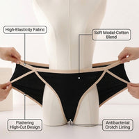 Underwear Women Knickers Multipack with Viscose Fiber and Gusset, Ladies Packs for Everyday Wear, Breathable High Elastic