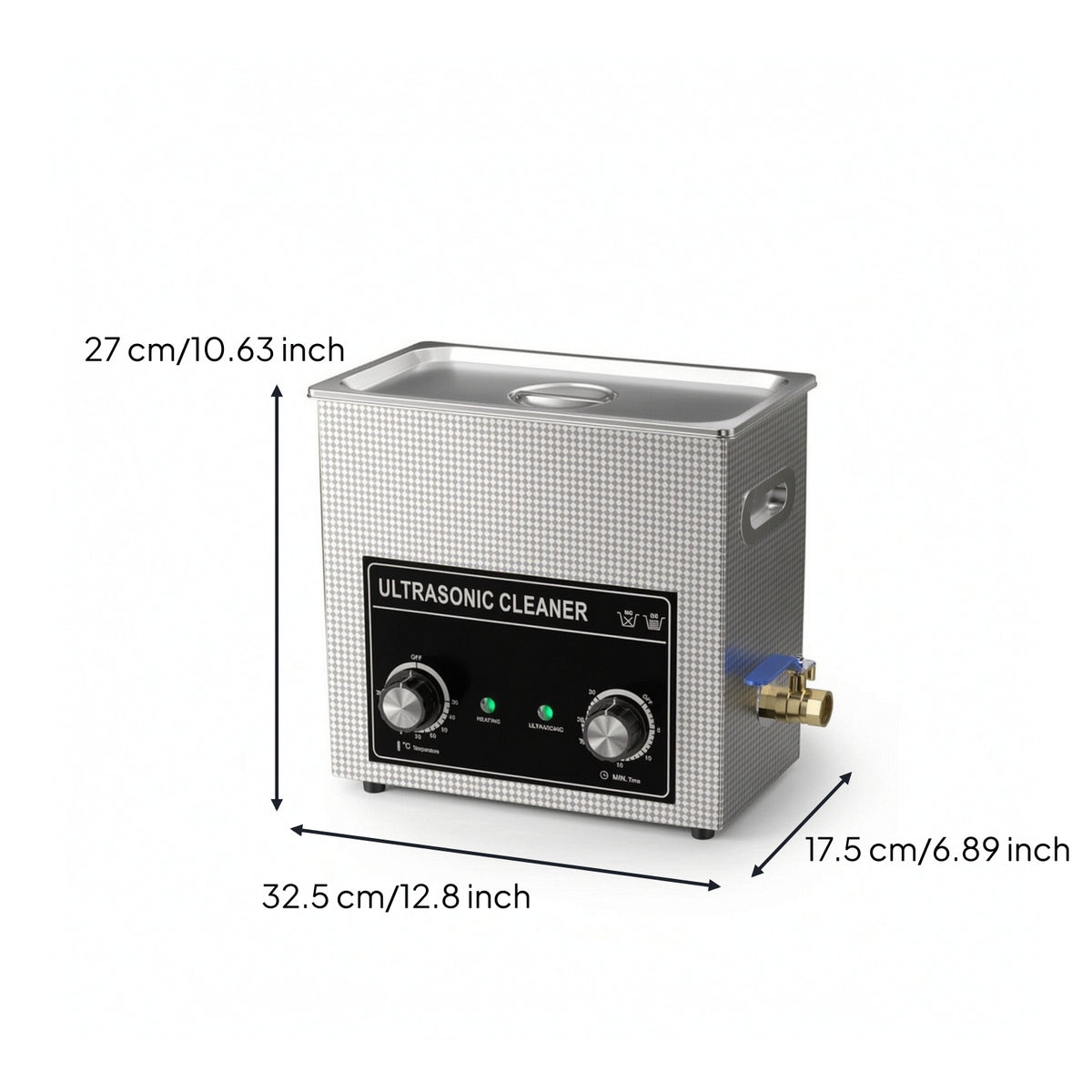 6.5L High-Frequency Cleaner with Vinyl Rack 300W Vinyl Vinyl Cleaning Machine Adjustable High-Frequency Records Cleaner Powerful for Audiophiles