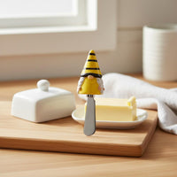 Bee Butter Dish Enchanting Design Bee Theme Butter Holder Tableware With Lid Farmhouse Design for Parties