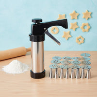 Cookie Dishwasher Cookie Press Set Piping Tip Set for Beginners, Dessert Decorators