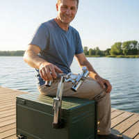 Double Fishing Rod Holder Anti-Movement Double Rod Fishing Stand Long-Lasting Sturdy Bonded Construction