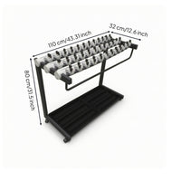 Lockable Umbrella Stand Sturdy Umbrella Holder with Base Tray Rust-Resistant Organizer for Businesses, Office Entrance