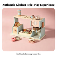 Breakfast Shop Toy Countertop-Style Miniature Kitchen Shop Storage Spaces