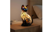 Holiday Gift Creature Night Light Handmade Stained Glass Design Lamp Bohemian Decor for Bedroom, Office